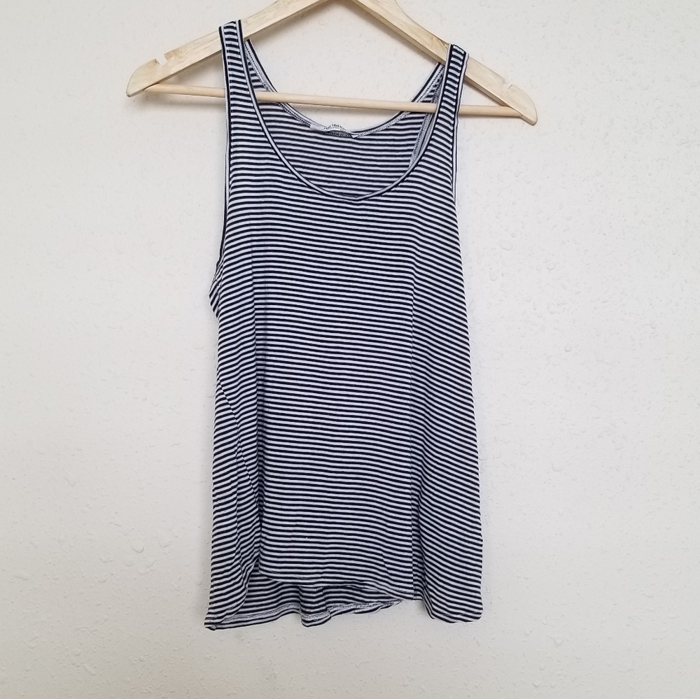 Zara Blue Striped Tank Top